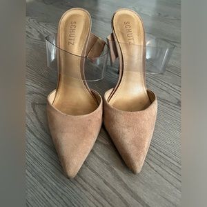 Schutz suede mules